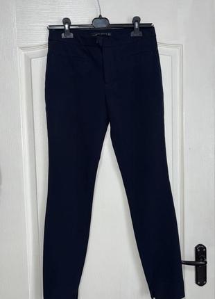 Брюки жіночі , zara, штани жіночі темно сині