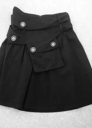 Стильная юбка черная итальялия2 фото