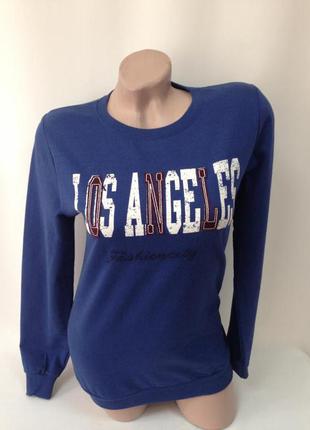 Суперцена. стильная кофта свитшот, надпись. турция, качество. новая, р 42-44