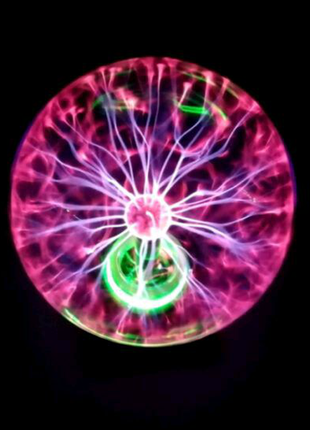 Плазмовий кулю блискавка plasma ball світильник 12 см7 фото