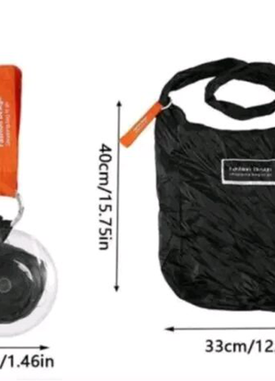 Складна компактна сумка-шоппер shopping bag to roll up wn04