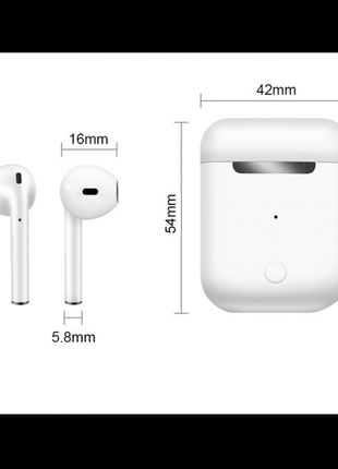 Бездротові сенсорні bluetooth навушники airpods i12-tws, краща9 фото