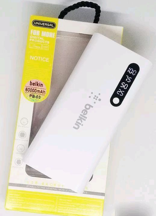 Портативный аккумулятор power bank belkin (60000 mah) pb03