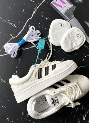 Кроссовки adidas campus x bad bunny white black