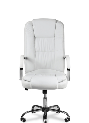 Крісло офісне maxi - just sit. біле, чорне. ka1 фото
