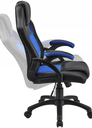 Крісло комп'ютерній ютерне ігрове home-fest oskar. синє. польща8 фото