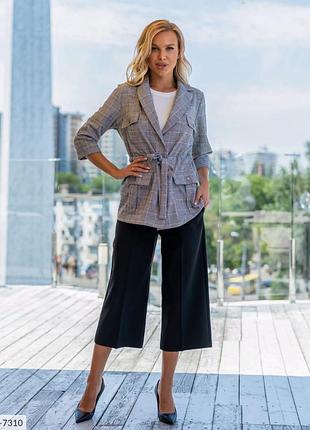 Укорочені брюки кюлоти вільного крою з 44 по 50 розміри