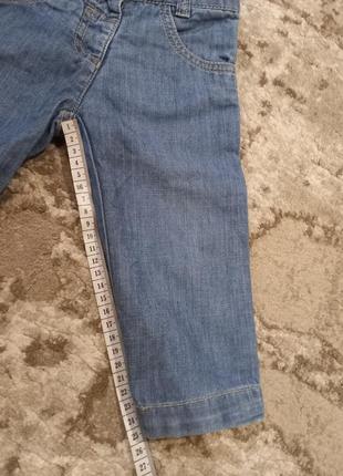 Красивые джинсики 9-12 месяцев(80см)6 фото