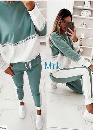 Модний спортивний костюм з 42 по 52 розміри кольори на фото