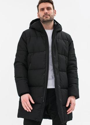 Мужская куртка черная зимняя (арт. b-127)