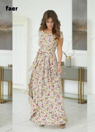 Плаття літнє довге з 42 по 48 розміри кольори на фото9 фото