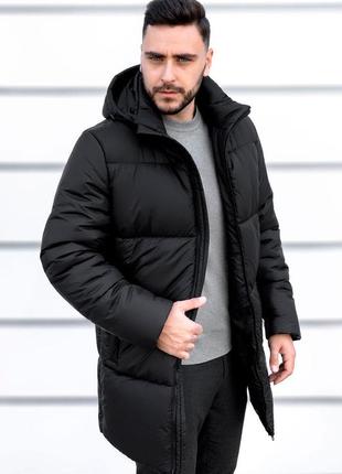 Мужская куртка черная зимняя active (арт. m-136)