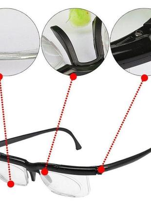 Окуляри з регулюванням лінз dial vision для зору стильні окуляри універсальні3 фото