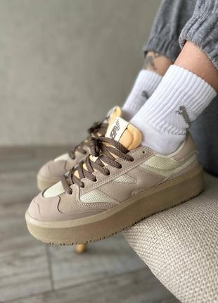 New balance ct302 dark beige bone10 фото