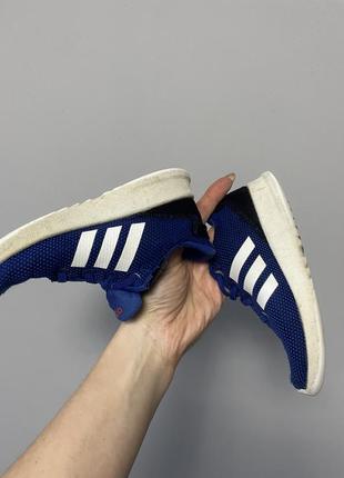 Adidas кеды синие кроссовки текстильные легкие3 фото