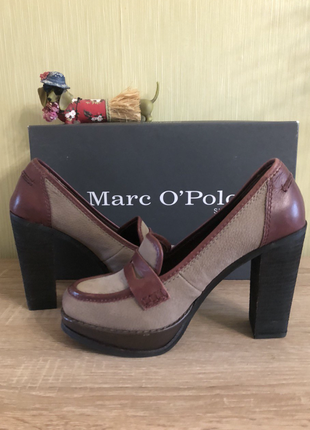 Лоферы кожаные премиум бренда marc o'polo, новые, р. 37-38