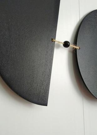 Декор над кроватью фазы луны, гирлянда с кисточками лунный цикл, луна из дерева декор...