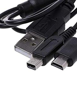 2 в 1 usb кабель для зарядки nintendo 3ds ndsi ds lite