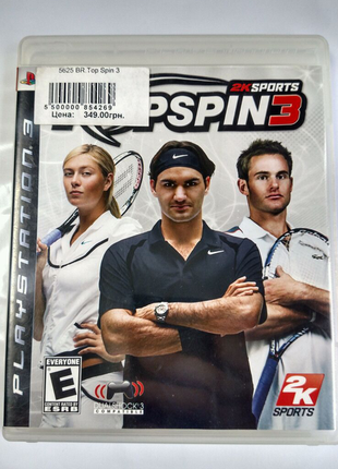 Гра диск top spin 3 для ps3