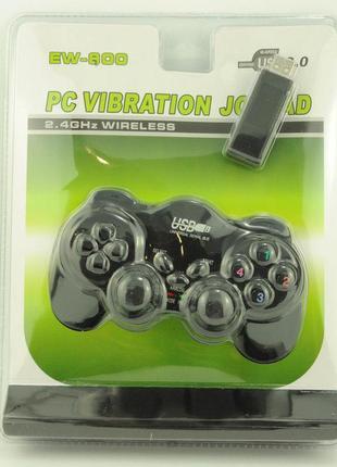Джойстик геймпад для пк/pc бездротовий з вібрацією ew-800