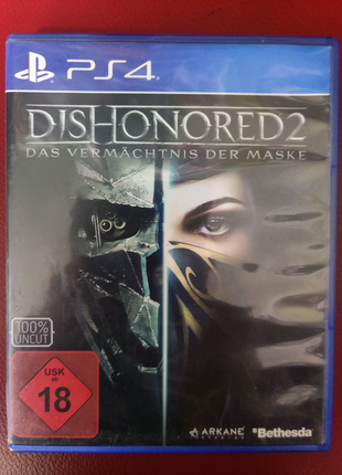 Гра диск dishonored 2 для ps4 / ps5