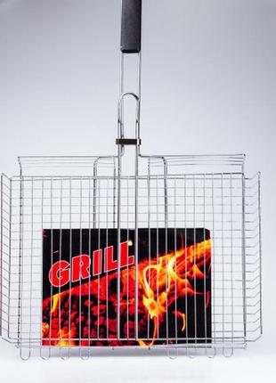 Решітка для гриля та барбекю grill глибока 58*32*7 см5 фото