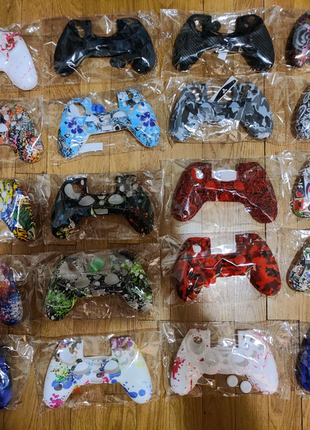 Кольоровий силіконовий чохол для джойстика dualshock 4 ps4