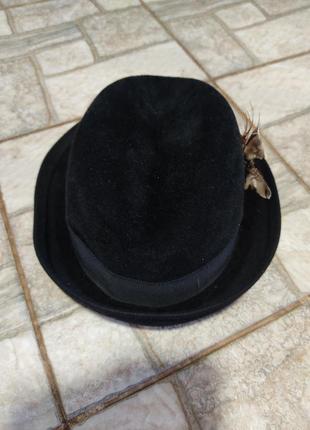 Стильна велюрова шляпка3 фото