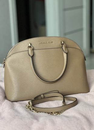 Коричнева сумка michael kors