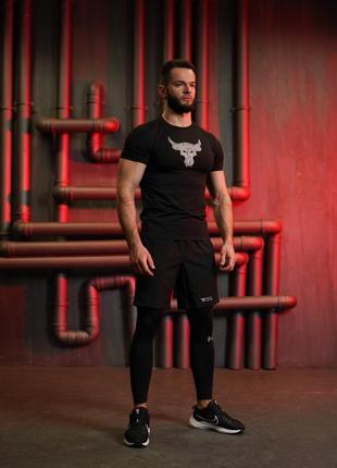 Костюм under armour 3в1: футболка, шорти, легінси2 фото