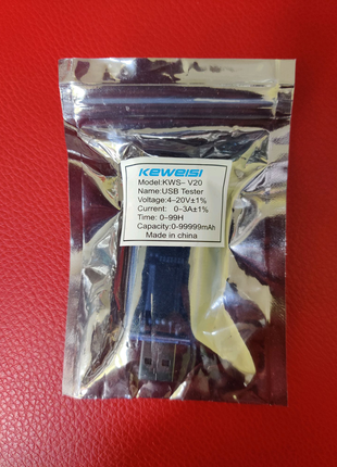 Kws-v20 usb тестер напруги / струму