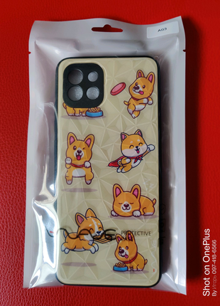 Захисний чохол samsung galaxy a03 (a035) wave majesty funny corgi