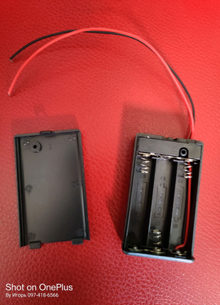 Відсік для 3 батарей aaa, 4.5в бокс кейс із вимикачем