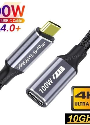 Кабель подовжувач usb type-c 3.1 gen 2 10 гбіт/с 1.5 метра