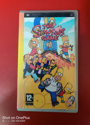 Гра sony psp umd диск the simpsons game