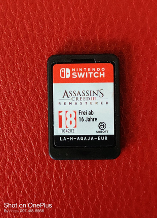Гра картридж assassin's  creed iii remastered nintendo switch