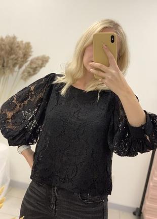 Топ мереживо zara чорна блуза з мереживом, кружевний топ зара