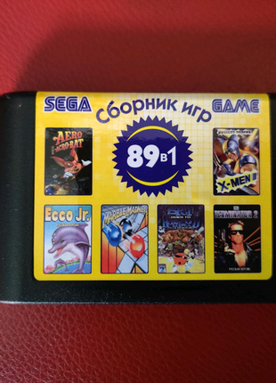 Картридж sega 89in1 частина 2 (16 bit)