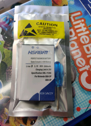 Акумулятор батарея hsabat nintendo gameboy advance gba sp gb