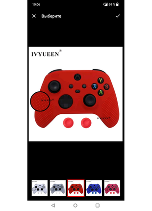 Захисний силіконовий чохол ivyueen для геймпада xbox series x/s