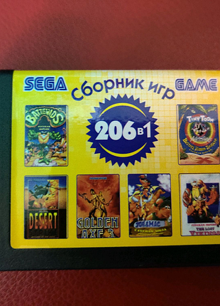 Картридж sega 206in1 16 bit