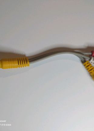 Кабель 3.5 jack тато -> 3 rca f мама 0.1 м