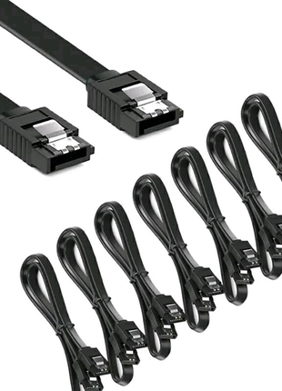Кабель шлейф sata — sata прямий/ кутовий dvd hdd ssd 6 гбіт/с