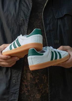 Adidas samba white\green1 фото