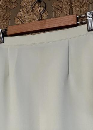 Светлая винтажная юбка с разрезом на ножке индпошив2 фото