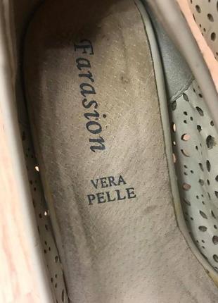 Туфли vera pelle лаковые бежевые р.34/35 ст.22см7 фото