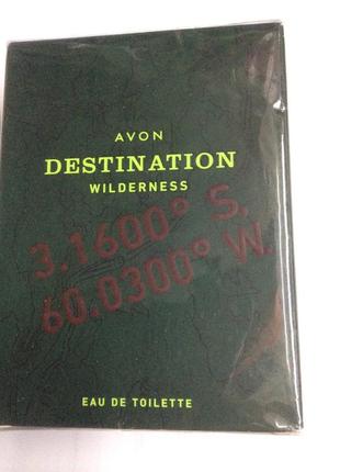 Чоловіча туалетна вода avon destination wilderness