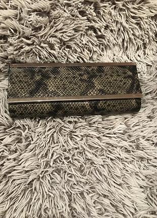 Клатч зі зміїним принтом/ клатч со змеиным принтом
