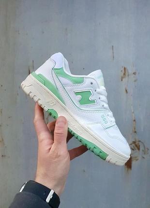 New balance 550  white green