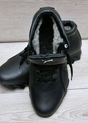 Чоловічі зимові черевики шкіряні5 фото